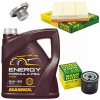 MotoröL Filter Set 5W-30 5 Liter + ÖLablassschraube FüR Opel Astra H Zafira 2.0