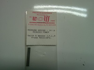 WOLFF for J,K,L,N Frame Smith and Wesson rebound  spring 15 lb reduced power