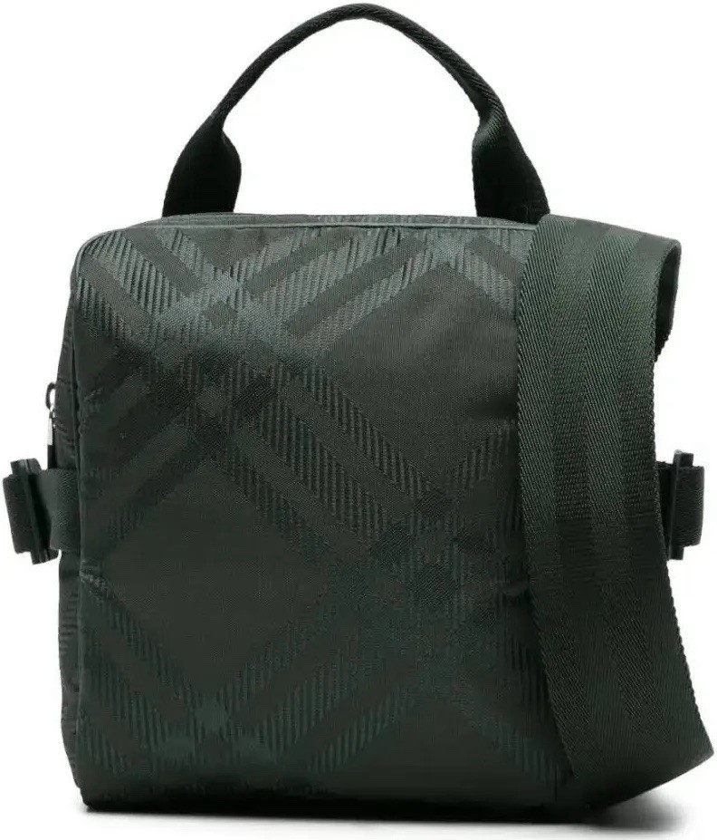 Burberry Vintage Check Jacquard Shoulder Bag Green