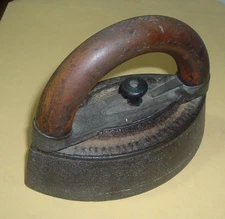 ANTIQUE SAD IRON w/Detachable Handle *Signed*