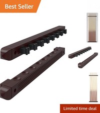 Lightweight Mahogany Wall-Mounted Pool Cue Rack - Perfect for Game Rooms