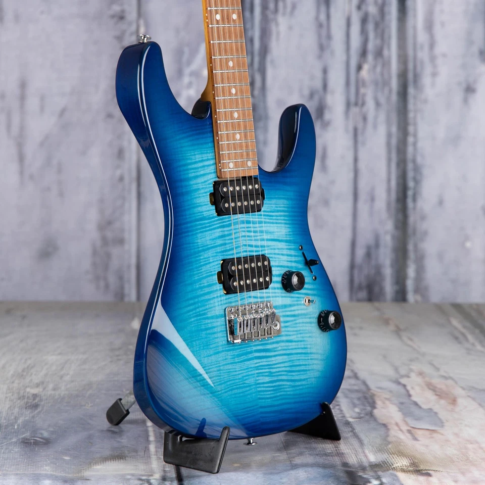 Ibanez AZ24SF1, Transparent Turquoise Burst - Image 2 of 4
