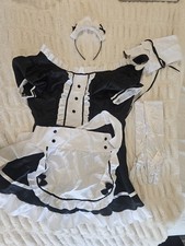 French Maid Dress, Cute Maid Cosplay Dress for Halloween, Maid Costume Outfit