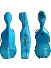 Premium 4/4 Cello Case Full size Mixed Carbon Fiber with Wheels Backpack Strap