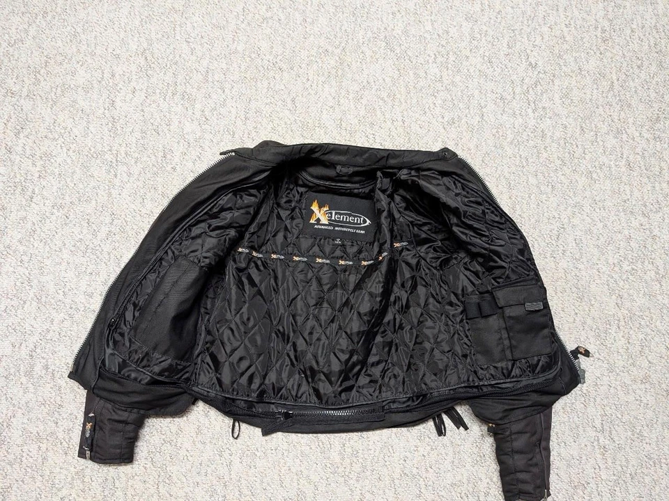 vintage Y2K motorcycle PADDED racing 36 black XS straight jacket costume tripp - Image 4 of 4