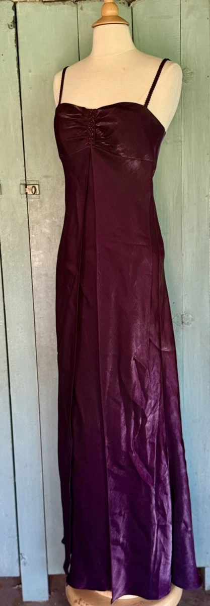 purple prom dress david's bridal David's Bridal, The Edit by DB Studio Women's Formal V-Neck Ruched Sheath  Dress, Full Length, Jersey