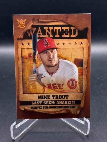 2021 Topps Big League Baseball Wanted Mike Trout Card #WT-1