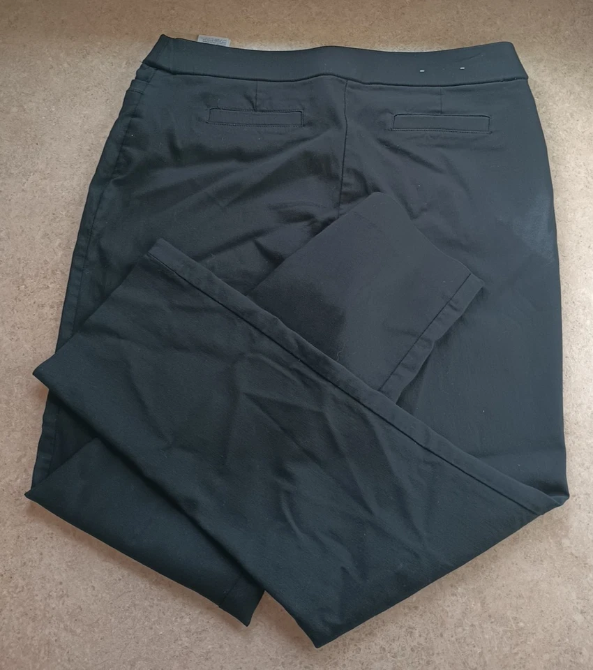 JM Collection女式黑色弹力裤PL小号27.5英寸舒适腰围 — 第 3/3 张图片