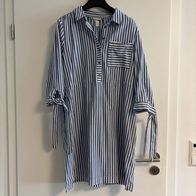 Kleid Sommerkleid Street One 42 Gestreift 100% Baumwolle Neuwertig