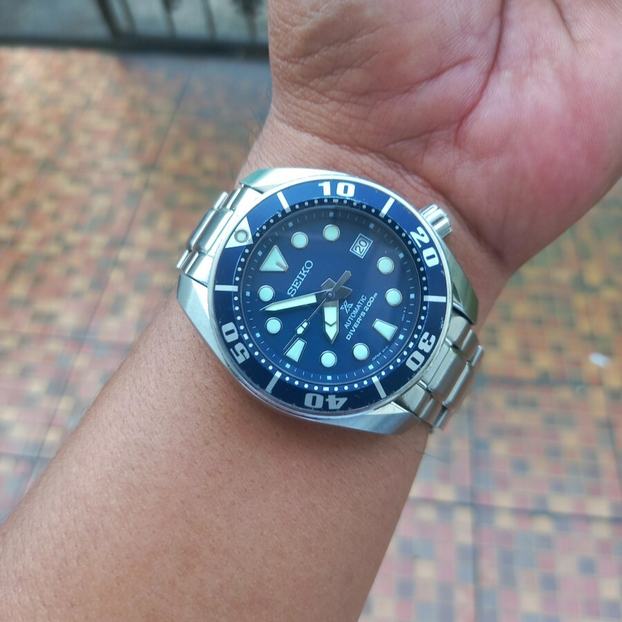 RARE Seiko Prospex Sumo SBDC033 Blumo Automatic 6R15-00G0 Diver