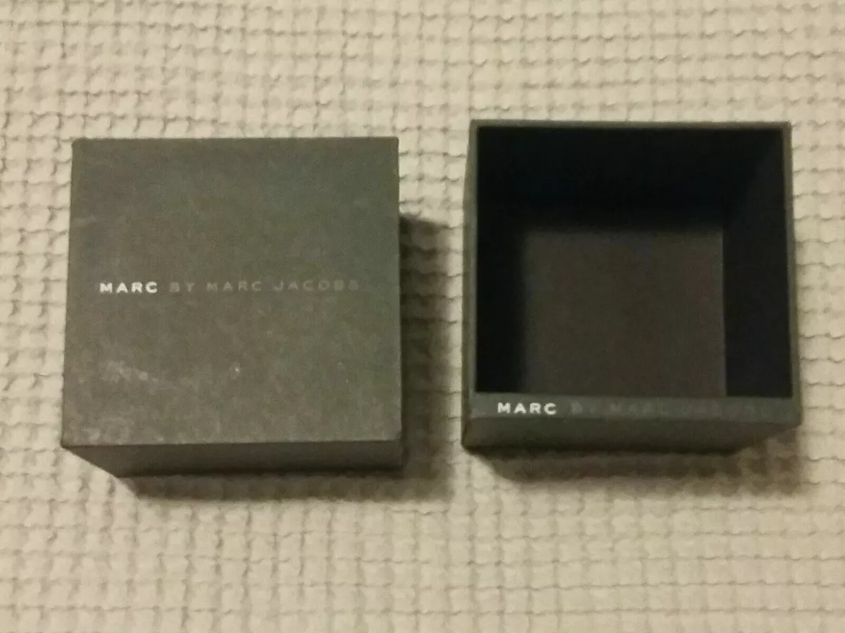NEW Marc Jacobs Black Empty Box Watch Jewelry Gift Carton Storage Container Lid