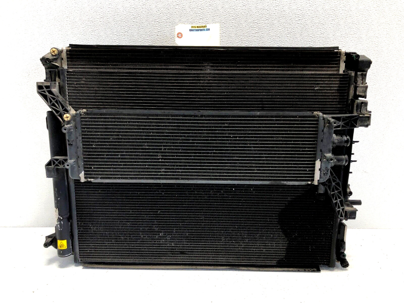 2014-2016 MASERATI QUATTROPORTE GHIBLI 3.0L RADIATOR CONDENSER COOLING FAN #NOTE