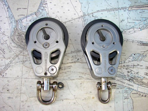 PAIR-Harken HD 60mm RATCHET SAILBOAT BLOCKS-Many Photos-Beauties-L@@K