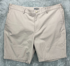 Peter Millar Men's Crown Sport Performance Shorts 40 Beige Oklahoma Sooners Logo