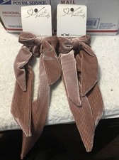 Sc nci 2 PK Ali Fedotowsky Velvet 2 Ponytail Scrunchies Ea Pk Dusty Rose Pink