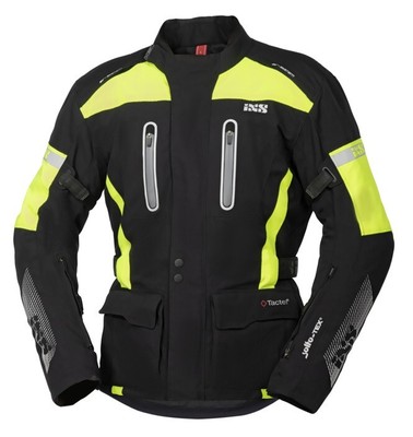 IXS Motorcycle Jacket Pacora-ST Black neon yellow, size S