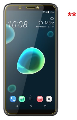 2x Pellicola per HTC Desire 12 Plus Protettiva Protezione opaco Flessibile 9H