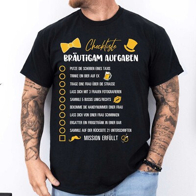 Lustiges JGA Shirt | Herren T Shirt Bräutigam & Trauzeuge | Junggesellenabschied