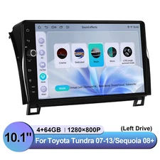 8 Core 10.1 Inch Android 13 Car Stereo for Toyota Sequoia 2008+ Tundra 2007-2013