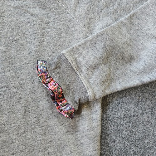 J Crew Sweater Womens Size Large Gray Sweatshirt Ruffle Neck Casual Comfort - 第 3/10 張圖片
