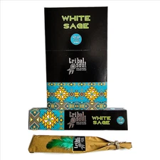 Tribal Soul White Sage Incense Sticks - Pick 15-30-45-60-75-90-180 grams