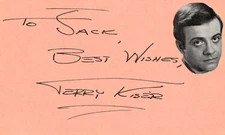 Terry Kiser Signed Auto 3x5 Index Card Friday the 13th VI