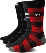 Tommy Hilfiger Men's Holiday Dress Crew Socks - 4-Pack tvm213dr05