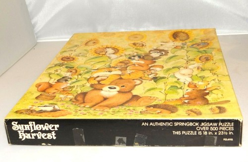 Springbok SUNFLOWER HARVEST 500 Jigsaw Puzzle PZL4115 Vintage Hallmark - Picture 2 of 8