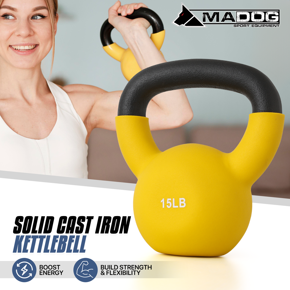 Rogue Yellow Kettlebell Weight Soft Kettlebell 24lbs Filled With