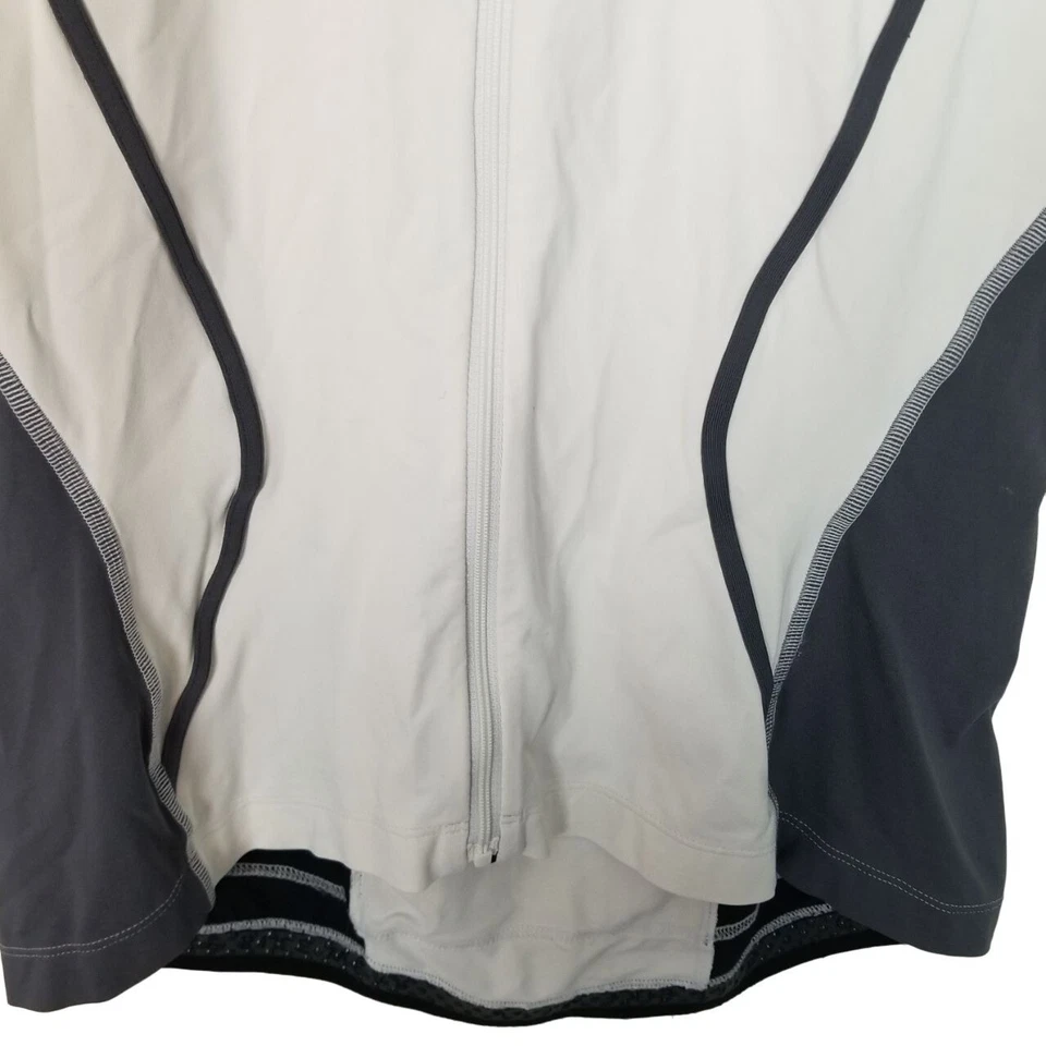 Camiseta deportiva de ciclismo Gore Bike Wear para mujer M blanca/gris manga corta cremallera completa Foto 3 de 4