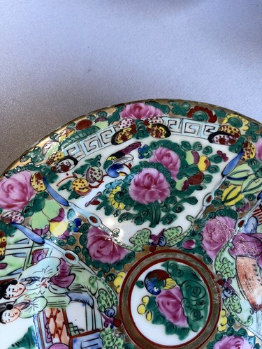 Antique Rose Medallion Plate 7” - Picture 4 of 5