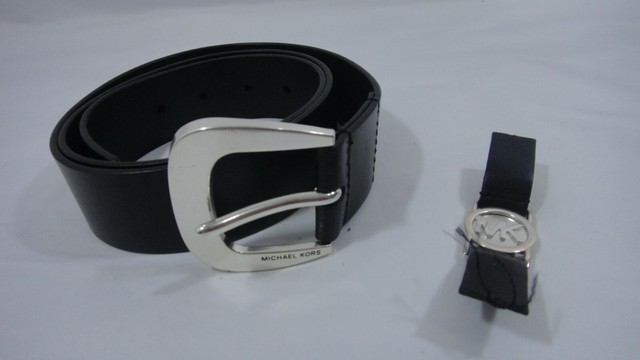 mk belt all black