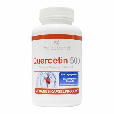Netzeband Quercetin 500mg aus japanischem Schnurbaum | 120 Kapseln hochdosiert