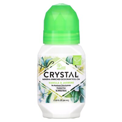 Mineral-Enriched Deodorant Roll-On, Vanilla & Jasmine, 2.25 fl oz (66 ml)