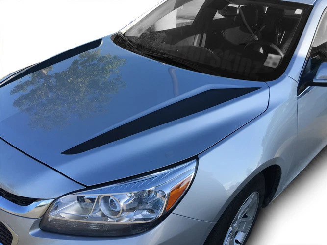 Calcomanías gráficas de vinilo con capucha lanzas rayas V1 para Chevy Malibu 2013 2014 2015 Foto 3 de 4