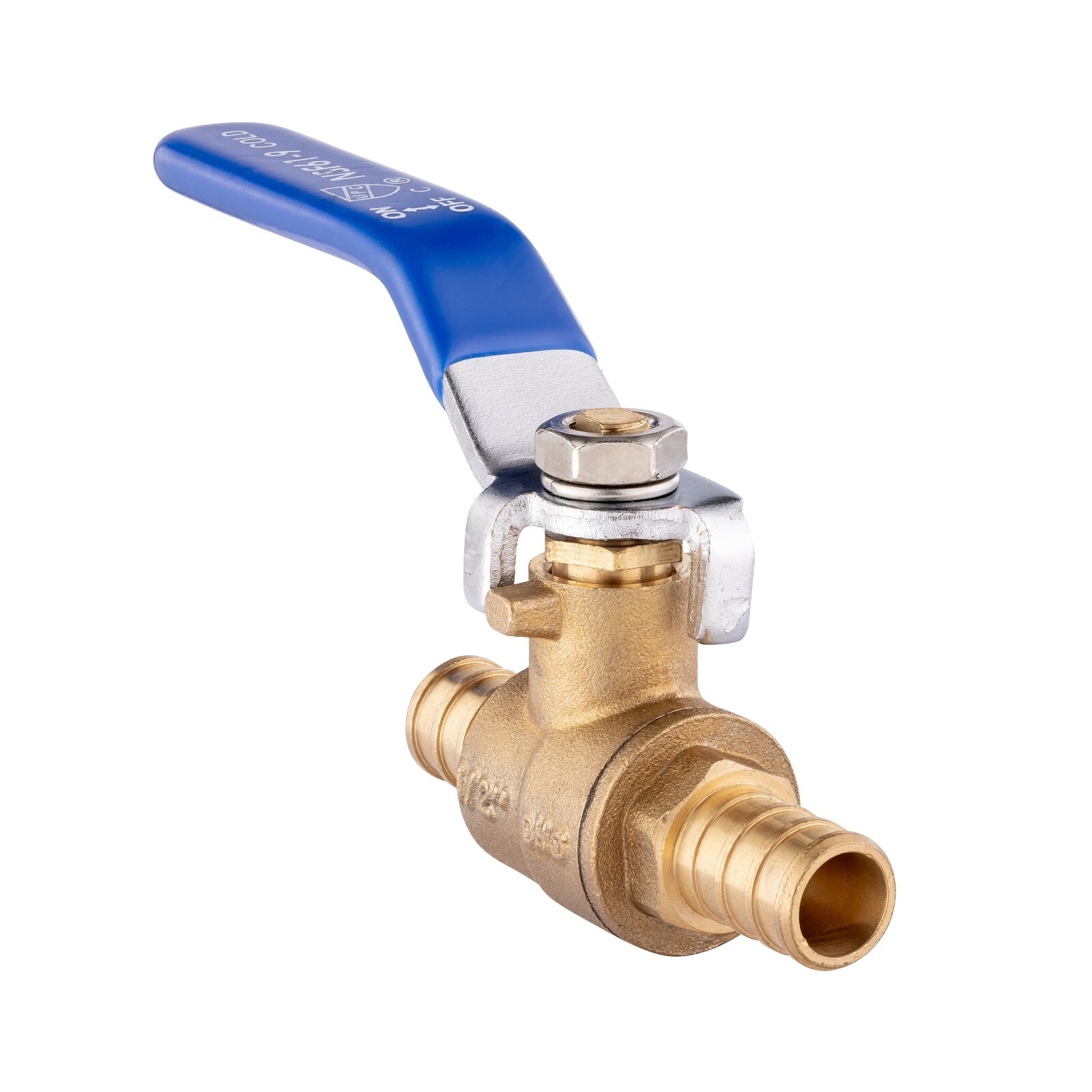 EFIELD 3/4" x3/4" CRIMP PEX FULL PORT SHUT OFF  BRASS BALL VALVE , LEAD FREE