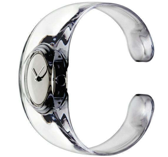 ISSEY MIYAKE SILAW001 Clear Bangle Quartz Watch “O” Designed by