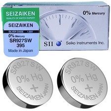 2 x Seiko Seizaiken 395 SR927SW D395 GP395 SR57 Watch Batteries