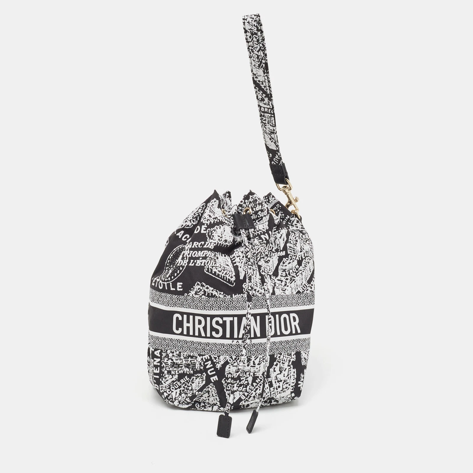 Sac Dior noir/blanc Plan De Paris Nylon Diortravel