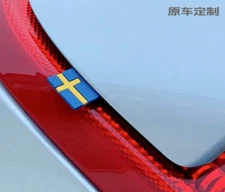 Sweden Swedish Flag Car Trunk Rear Grille Fender Emblem Badge Decals Sticker