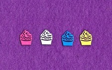 CUPCAKE 5 birthday wedding die cuts scrapbook cards