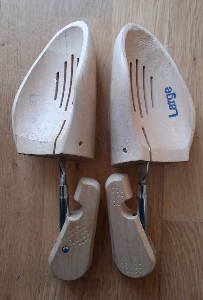 Men's Wooden Shoe Trees Large FREE POSTAGE eBay