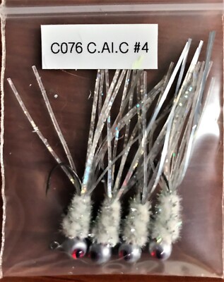 Hand Tied Crazy Legs Crappie Jigs Made in The USA 1/16th Ounce #4 or 6 Hook New