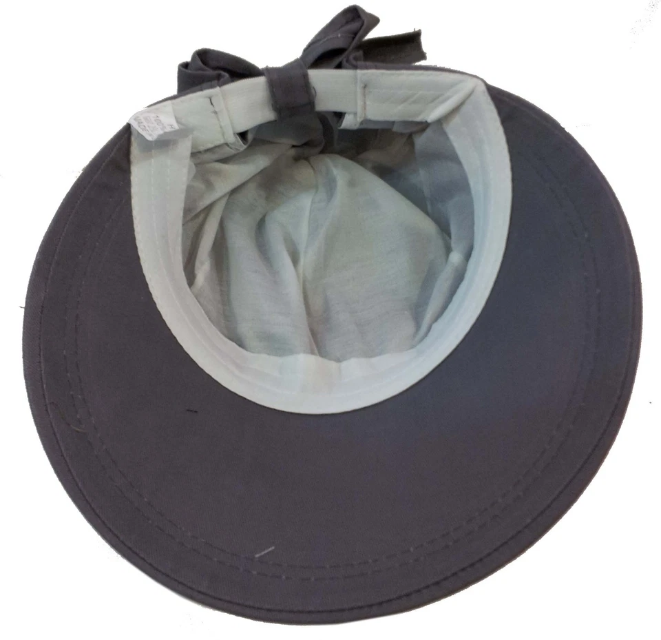 Damas Mujeres Moda Visera Grande Ala Ancha Protección Solar UV 100% Algodón Cubierta Sombrero Foto 2 de 4