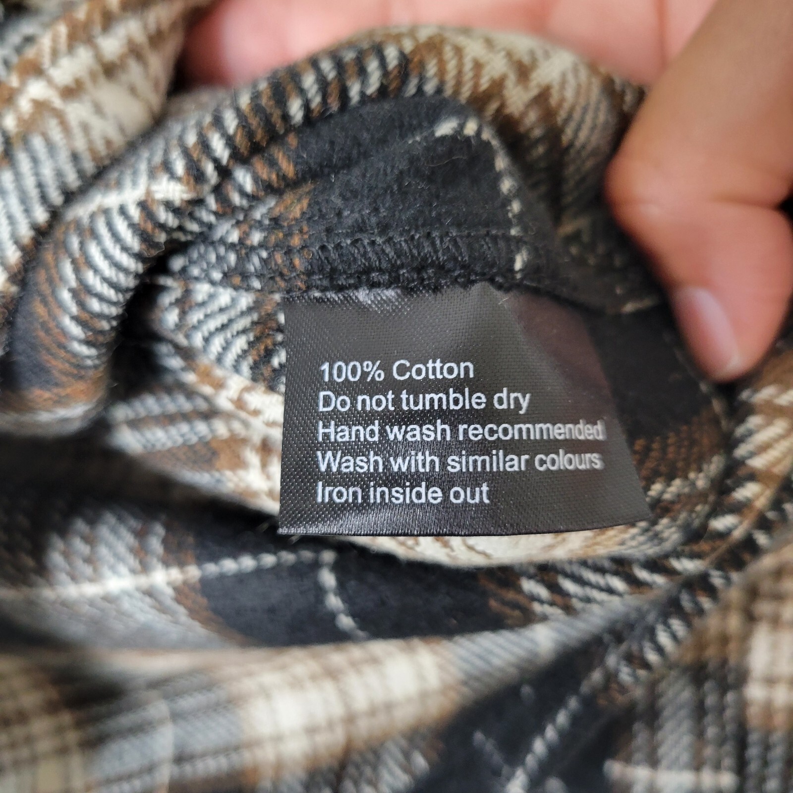 Represent Flannel Shirt Black/brown Button Down C… - image 10