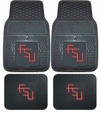 Ncaa Florida State Seminoles Car Truck Front Back Rubber All Weather Floor Mats
