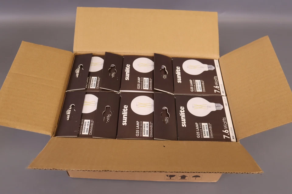 Sunlite G25/LED/FS/7.6W/950 7.6W LED Filament, G25 Bulb 5000K (PACK OF 6) - Image 2 of 4