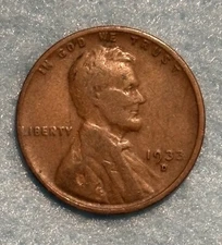 1933 D - Lincoln Wheat Penny - G/VG X-214