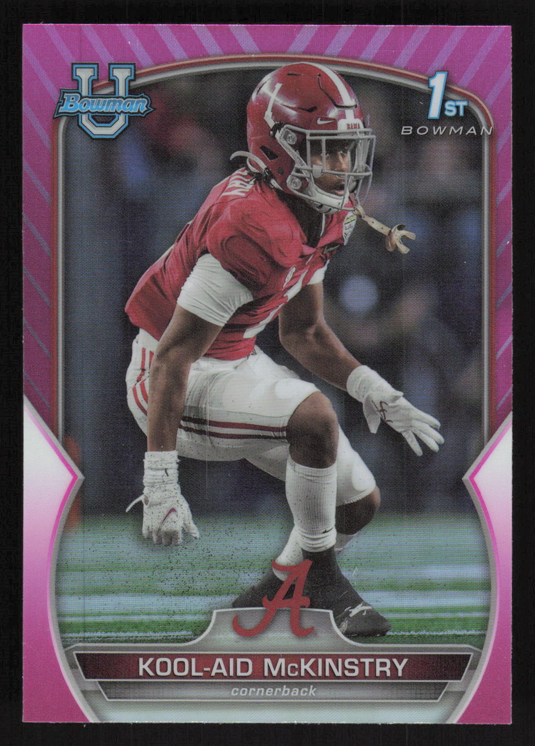2022 Bowman University Chrome #14 Kool-Aid McKinstry Pink Refractor Card TCCCX