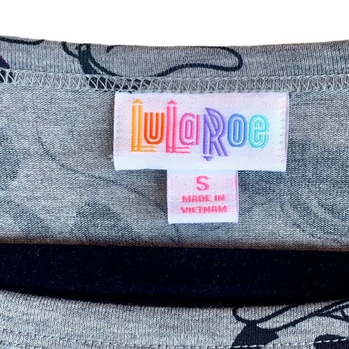 LuLaRoe Disney Carly Swing Dress Minnie Mouse Grey High Low Oversized - Picture 6 of 11